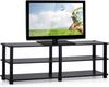 Furinno TV-Regal mit 3 Ebenen, holz, Dunkle Kirsche/Schwarz, 29. 46x29. 46x39. 12 cm Bild 1
