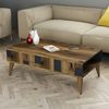 Dmora Couchtisch Kitalpha 105 x 60 x 37,6 cm Braun EIN Fach Bild 4