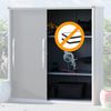 GFP Geräteschrank Metall 180 x 75 x 191 cm Gartenschrank wetterfest mit Schiebetür in anthrazit inkl. Fußboden Bild 3