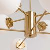 Kare Design Hängeleuchte Heavenly Gold 98cm, Kugelleuchte, Glaskugel, Pendellampe, höhenverstellbar, (HxBxT) 150 x 98 x 98 cm Bild 3