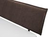 Möbel-Eins CURBY Wangenbett mit Polster-Kopfteil, Material Massivholz, rustikale Altholzoptik, Fichte gebürstet Natur 140x200 cm Stoff Braun ohne Steppung Bild 3