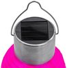 Spetebo LED Lampion Solar Mini Nylon Lampion zum Hängen 10 cm bunt - 6er Set, Solarbetrieben, LED fest integriert, kalt weiß, Dämmerungssensor Bild 4