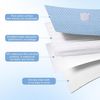 2 Stück Baby Wickelunterlage, Waschbar Säugling Wickelunterlage, 70x90 cm Wasserdicht Atmungsaktiv Wiederverwendbare Wickelauflagen Changing Mat für Babys und Kleinkinder (Blau und Gelb) Bild 5