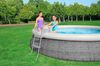 Poolleiter, 2-stufig, für Pools bis 84 cm Höhe, Stahl/Kunststoff Grau Bild 2