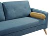 Vente-unique 'TATUM' 2-Sitzer-Sofa, Bouclé Stoff blau, 130 x 81 x 83 cm Bild 5