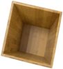 MSV Abfalleimer Papierkorb Bambus - 10 Liter - 26,5 x 20 x 20 cm Bild 5