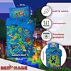 BERONAGE Kinderbettwäsche Minecraft Blast Bettwäsche Linon / Renforcé Bettbezug Gaming Creeper, 100% Baumwolle, 2 teilig, 135x200 + 80x80 cm Bild 2