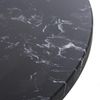 DRW Runder Beistelltisch aus Marmor und Metall in Schwarz und Gold, 38x59 cm Bild 2