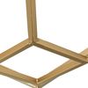 DRW Runder Beistelltisch aus Marmor und Metall in Schwarz und Gold, 38x59 cm Bild 4
