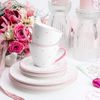 Herzerl Rosa, Dessertteller Gourmet (Ø 22cm) - Gmundner Keramik Frühstücksteller - Mikrowelle geeignet, Spülmaschinenfest Bild 5