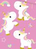 Unicorn Bettwäsche Einhorn-Motiv Bettbezug 135x200 cm + Kopfkissenbezug 80x80 cm Kinder-Bettwäsche-Set Bild 3