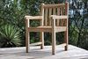 SAM Gartenstuhl Gartensessel Caracas, Gartensessel aus Teak-Holz, aus Massivholz, für Balkon, Terrasse oder Garten [53263261], Braun Bild 4