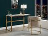 Vente-unique - PERIA Stuhl SamtStoff Beige - B 56,5 cm x H 76 cm x L 60 cm Bild 2