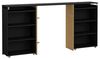 Dmora - Nachttisch Felicite, Niedrige Kommode, Tisch, Multifunktionaler Nachttisch, 165x26 h80 cm, Schwarz Bild 3