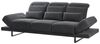 Beliani 'IKAST' 3-Sitzer Sofa, Stoff schwarz, 255 x 129 x 105 cm Bild 5