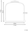 Wandspiegel LIVRY 71 cm 71 cm Metall Gold Bild 3