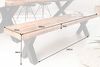 riess-ambiente Sitzbank IRON CRAFT 200cm braun / schwarz (Einzelartikel, 1-St), Esszimmer · Massivholz · Metall · Industrial Bild 3