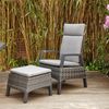 Siena Garden Hocker Taranto Alu, Geflecht, inkl. Kissen M21904 Bild 2