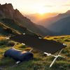 Spetebo Feldbett XXL Campingbett mit Tragetasche 190 x 64cm schwarz (Packung, 1-St, klappbar) Reise Feldbett mit Belastbarkeit bis 120 kg Bild 4