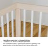 Ehrenkind® Babybett PUR 140x70 aus Natur Buchenholz | Kinderbett 9-Fach höhenverstellbar mit entnehmbaren Stangen Bild 5