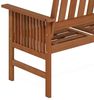 Furinno Tioman Gartenbank aus Hartholz im mediterranen Stil, Natur Bild 5