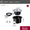 Paulmann 94655 LED Bodeneinbauleuchte Durea IP67 rund 213mm Edelstahl Metall Bild 2