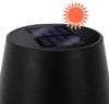 Spetebo LED Solarleuchte LED Solar Akku Touch Leuchte warm weiß - 26 x 11 cm, 3 Helligkeits Stufen / Dimmbar / Touch, LED fest integriert, warmweiß, Garten Kunststoff Tischlampe in schwarz Bild 3