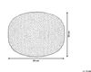 Pouf beige ⌀ 50 cm CONRAD II Bild 3