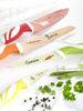 axentia Messer-Set, 4tlg, mit Motiven, Küchenmesser-Set zum Schneiden von Obst, Gemüse, Fleisch und Brot, Verschiedene Farben Bild 2