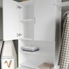 Waschmaschinenschrank Martha Weiß 64 x 190 cm mit 2 kurzen Türen Vicco Bild 5