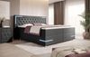 Boxspringbett Verona mit LED (Kunstleder) 120x200 Grau H4 Bild 2