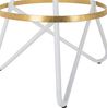SAFAVIEH Modern Bar & Counter Stool, in Gold and White Bild 3