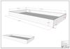 Daybett >Buche Massiv< in Buche massiv weiß lackiert - 207,5x68x97,5 (BxHxT) Bild 3