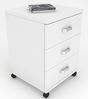 VCM Rollcontainer Tobila 917043 Weiß H. 58 x B. 45 x T. 44 cm Bild 4