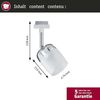 Paulmann 95343 URail Spot Blossom Weiß Klar-/Satinglas ohne Leuchtmittel, max. 10W G9 Bild 2