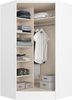 Vente-unique - AURALI Wardrobe and walk-in wardrobe Holz, Platte Weiß - B 101,5 cm x H 182 cm x L 101,5 cm Bild 5