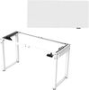 pro. tec 'Kirkkonummi' Höhenverstellbarer Schreibtisch, Weiß, 180x80 cm Bild 3