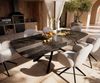 Outdoortisch Edge Boot 240x120 cm Keramik Emperador Extra Lucidato Dunkelbraun Kreuzgestell Rechteck Schwarz Bild 2