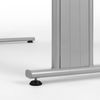 'C Fuß Flex' Schreibtisch rechts, höhenverstellbar, Buche / Silber, 68-82 x 100 x 180 cm Bild 3
