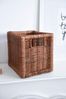 VIVANNO Regalkorb Schrankkorb Korb Rattan quadratisch "Attraktiv", Braun 23x26x26 cm Bild 2