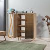 Dmora Sideboard Proxima 80 x 36 x 127 cm Braun, 3 Regale, 2 Türen Bild 4