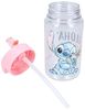 Disney Stitch Trinkflasche – 450 ml mit Strohhalm & Traggriff, transparent Bild 5