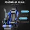 GTPLAYER Gaming Stuhl mit Lautsprecher Bürostuhl Schreibtischstuhl Musik Audio Gamer Stuhl Drehstuhl Ergonomisches Design PC Stuhl Multi-Funktion E-Sports Chefsessel schwarz-blau Bild 5