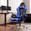 GTPLAYER Gaming Stuhl mit Lautsprecher Bürostuhl Schreibtischstuhl Musik Audio Gamer Stuhl Drehstuhl Ergonomisches Design PC Stuhl Multi-Funktion E-Sports Chefsessel schwarz-blau Bild 2