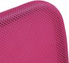 BAKAJI Bürostuhl, drehbar, aus Netzstoff, höhenverstellbar mit Rädern (Schwarz Fuchsia) Bild 5