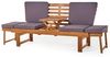 DESIGN DELIGHTS Sitzbank GARTENBANK "AKAZIE", Akazienholz, Holz Sitzbank mit Tisch & Polstern Bild 4