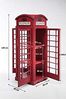 Kare Design Vitrine, London Telefonzelle, Rot, 2 Regalböden, Vintage Optik, (H/B/T) 140 x 53 x 51 cm Bild 3
