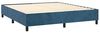 vidaXL Boxspringbett mit Matratze Dunkelblau 160x200 cm Samt 3132871 Bild 4
