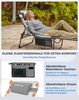 KingCamp Sonnenliege Klappbar 2er Set Gartenliege Campingliege 5-Stufig Verstellbarer Rückenlehne Liege Gartenstuhl Strandliege Camping Klappbett mit Kopfkissen für Garten Urlaub Outdoor Strand Pool Bild 5
