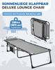 KingCamp Sonnenliege Klappbar 2er Set Gartenliege Campingliege 5-Stufig Verstellbarer Rückenlehne Liege Gartenstuhl Strandliege Camping Klappbett mit Kopfkissen für Garten Urlaub Outdoor Strand Pool Bild 2